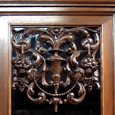 antiker Bücherschrank