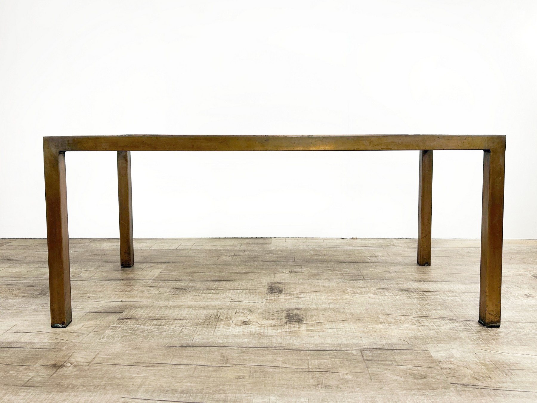 Kupfer Glas Couchtisch