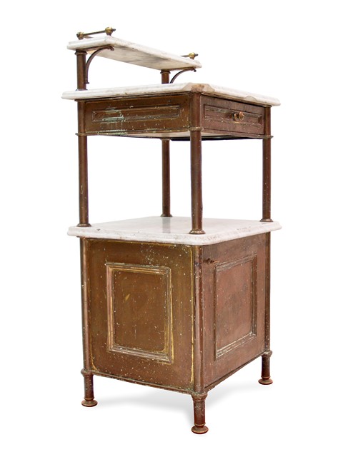 antiker Messing Nachttisch