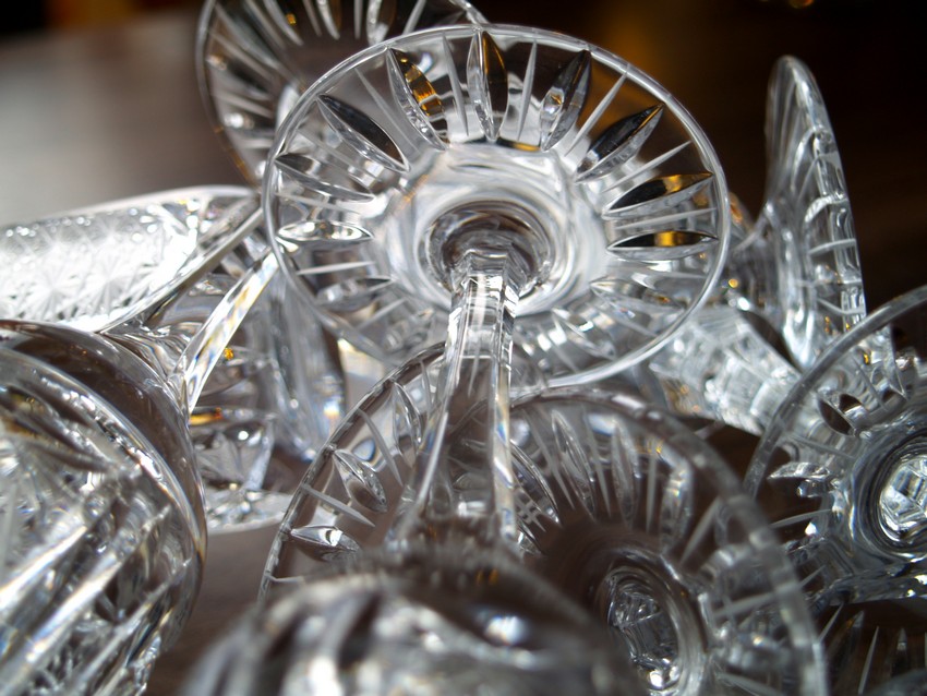 Bleikristall Sektflöten Gläser schwere Sektgläser