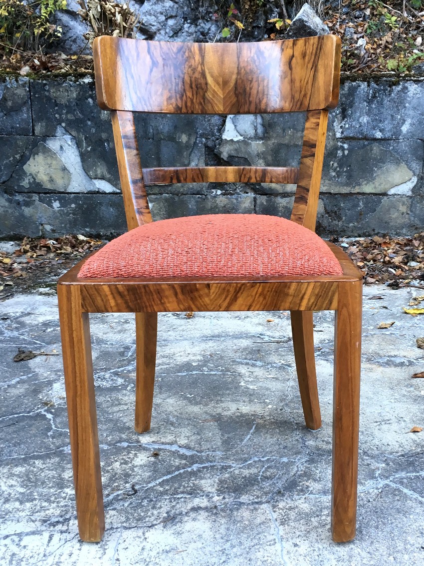 Stuhl Wurzelholz antik 40er-Jahre Artdeco