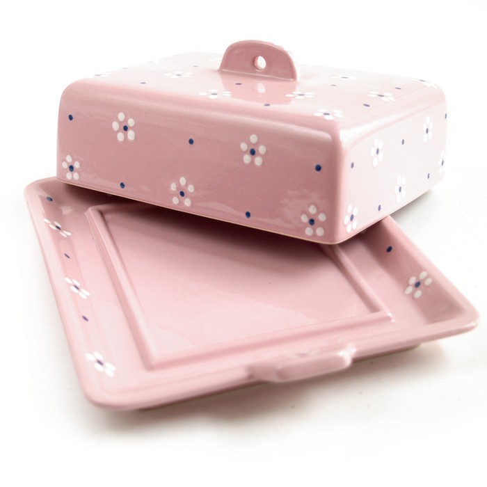 Gmundnerkeramik Dirndlrosa Butterdose