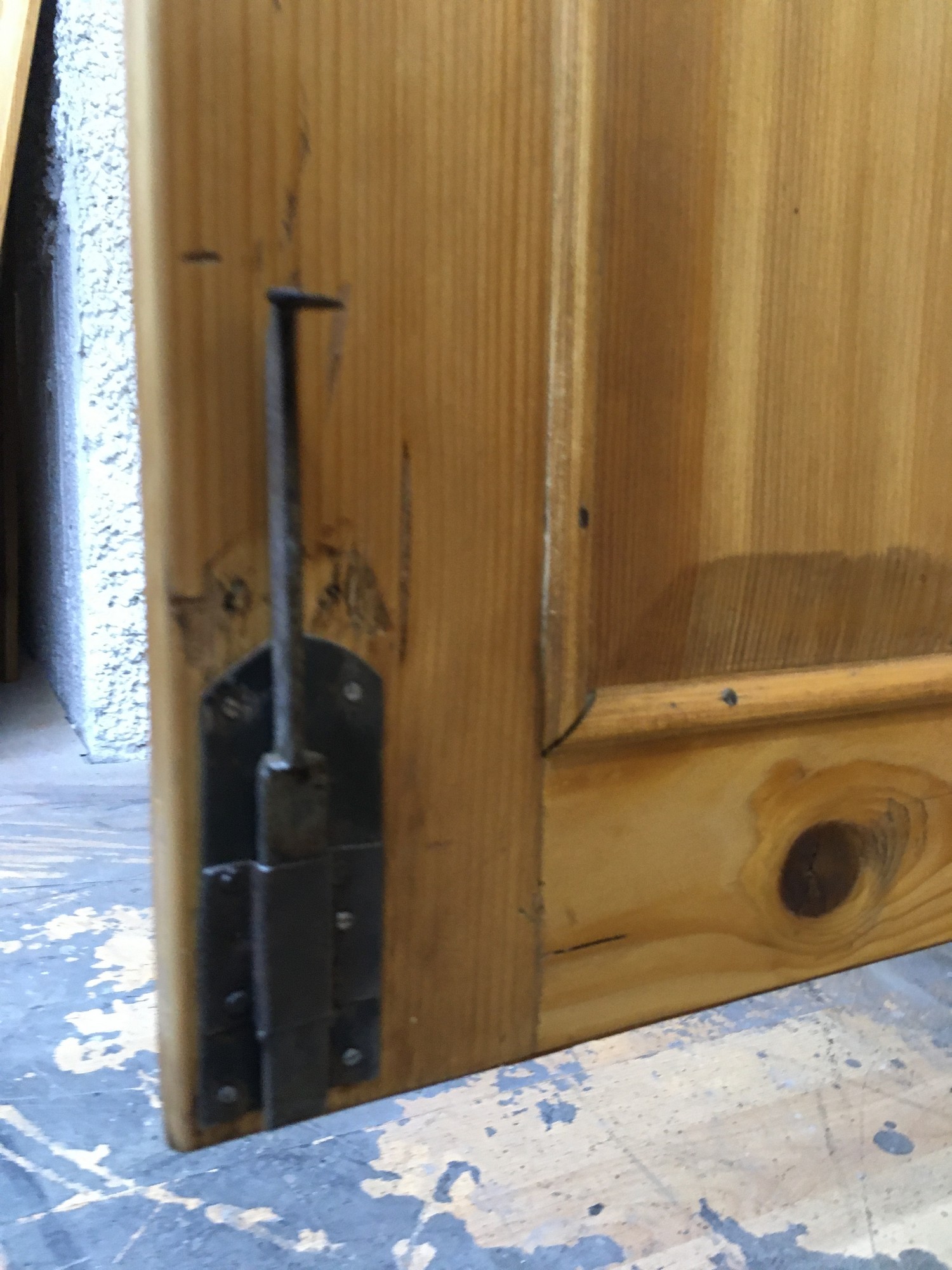 Schrank Steckschrank Klapptüren Kleiderschrank antik restauriert Sakristeischrank