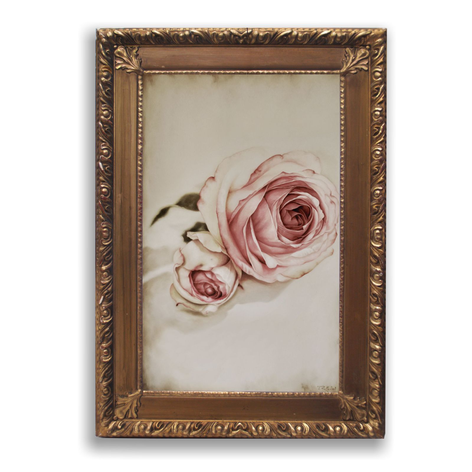 Rahmen vergoldet Holzrahmen155x111cm Gemälde Spiegel ANTIK Barock 19. Jahrhundert 1850-1900 Vollholz Möbel