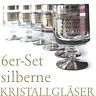 GLÄSER 6 Stk große Weingläser Kristallgläser PRÄCHTIG! GLÄSER 6 Stk große Weingläser Kristallgläser PRÄCHTIG!