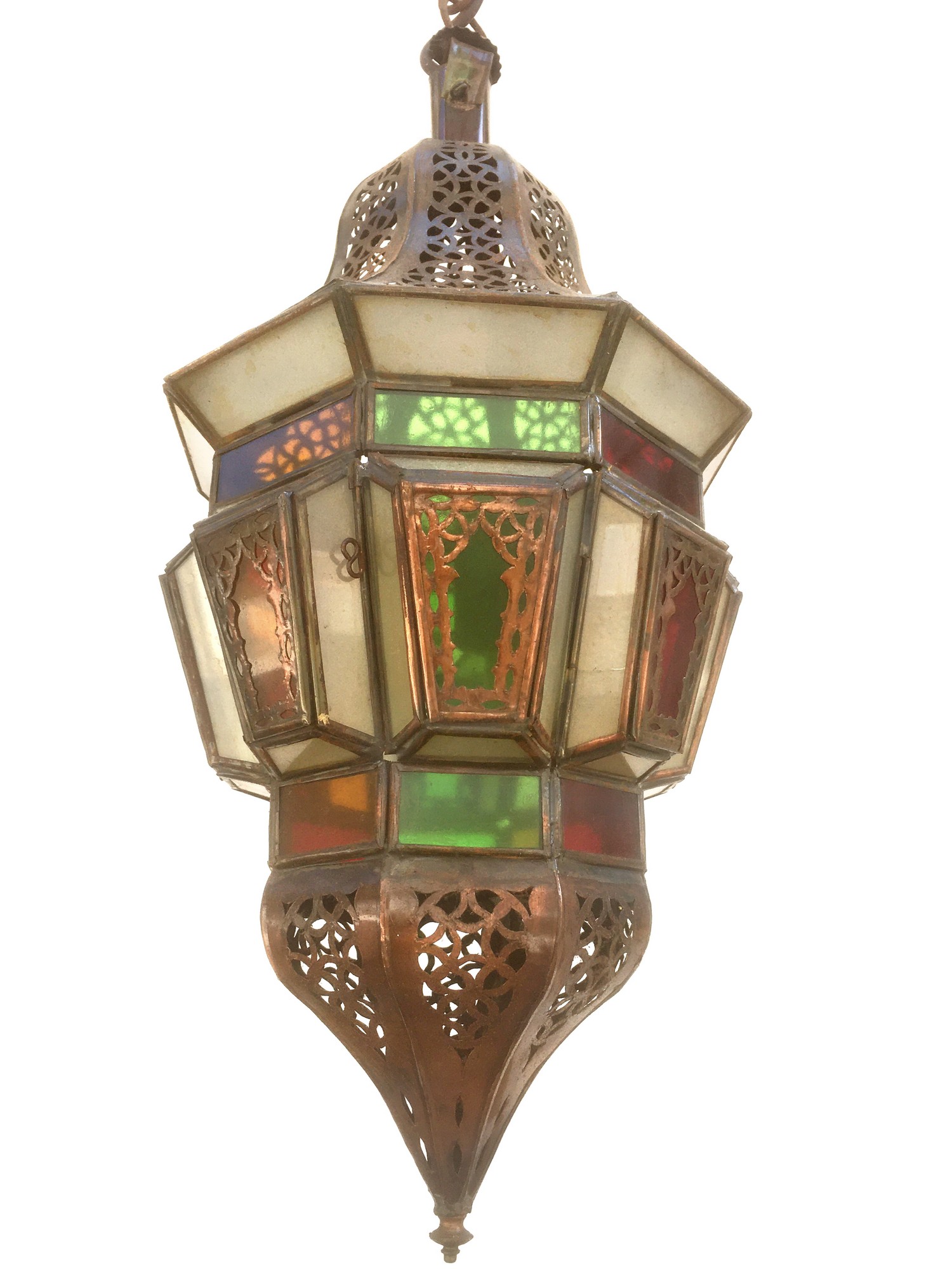 Leuchter Luster Orient Gläser Kupfer Laterne Tiffany Marokko