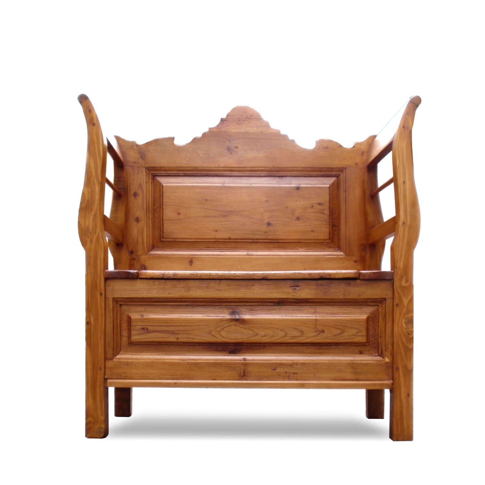 kleine Truhenbank alte Sitztruhe Küchenbank Sitzbank Landhausstil Truhenbank antik