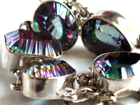 Armband 925 Silber Mystictopas Schmuckedelsteine handgefertigt Armband 925 Silber Mystictopas Schmuckedelsteine handgefertigt