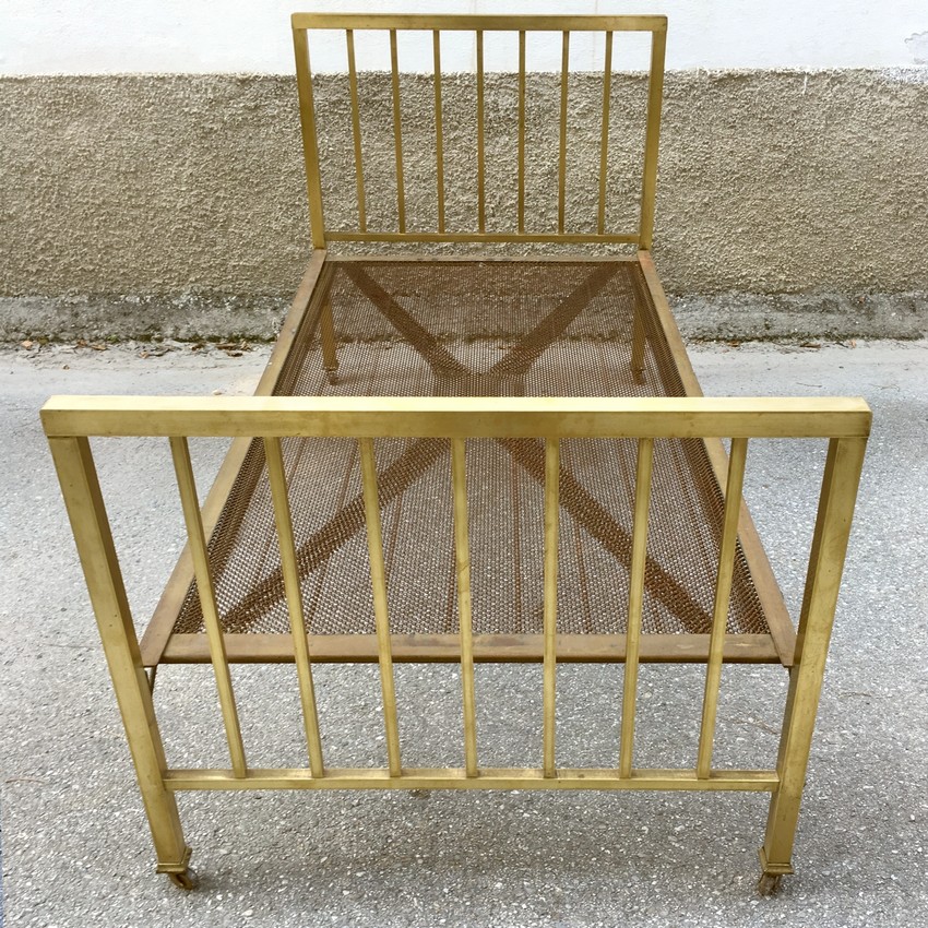 Bett Messing Jugendstil 