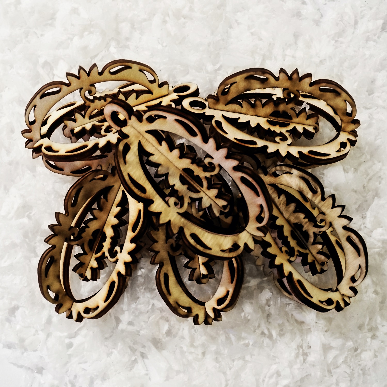 Weihnachtsbaumschmuck 8 cm Holz Ornament Bauernchristbaum