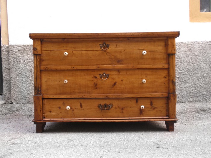 Antike Naturholz Truhe