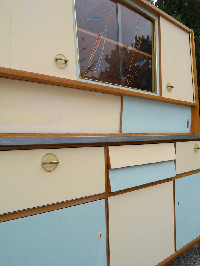 Küche 50er-Jahre Midcentury Küchenschrank