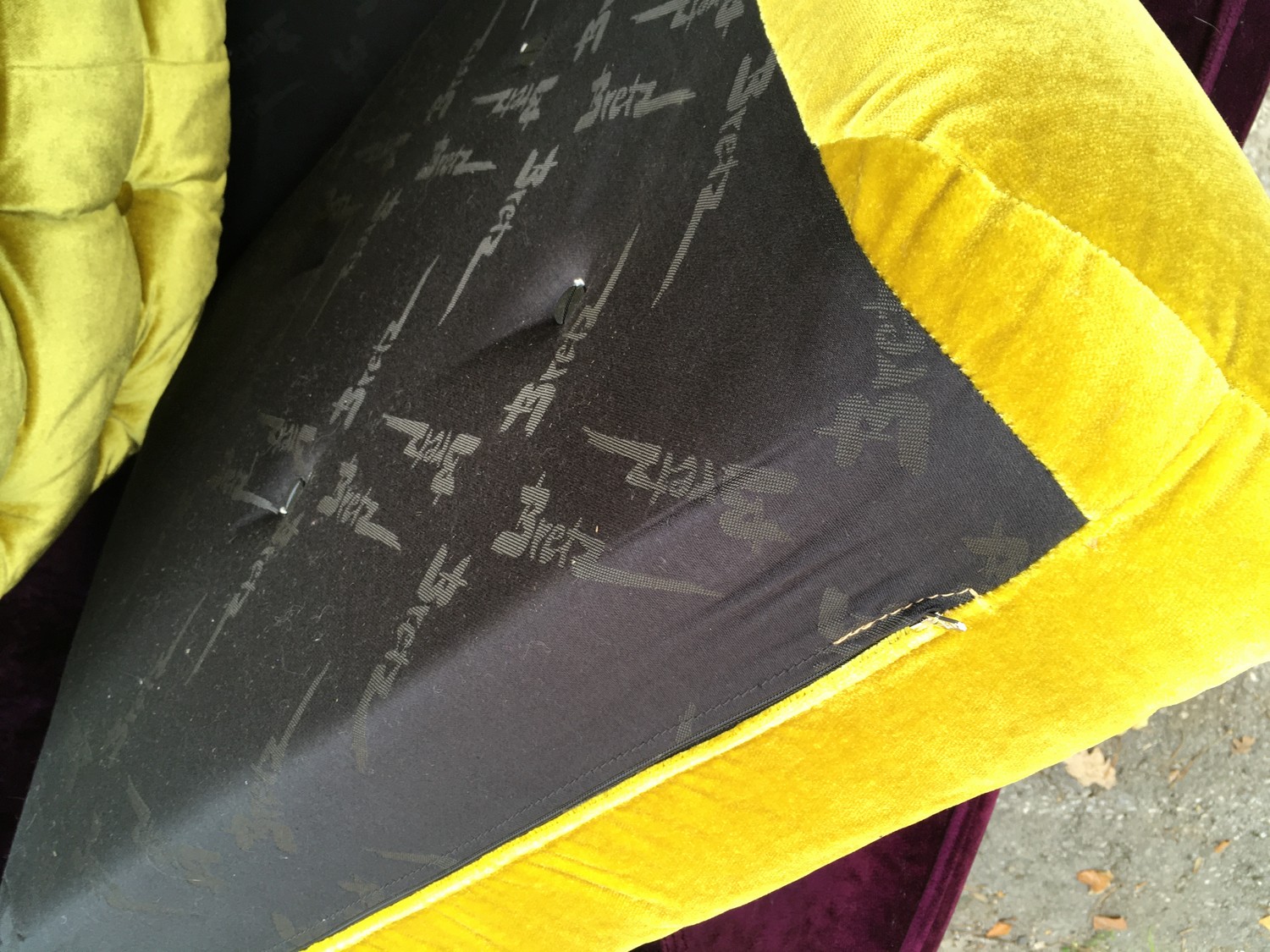 Bretz Sessel CUPCAKE Stuhl Designsessel Original violett gold