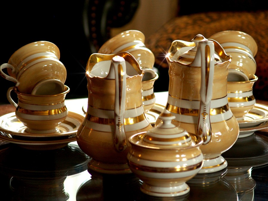 Porzellan golden antik