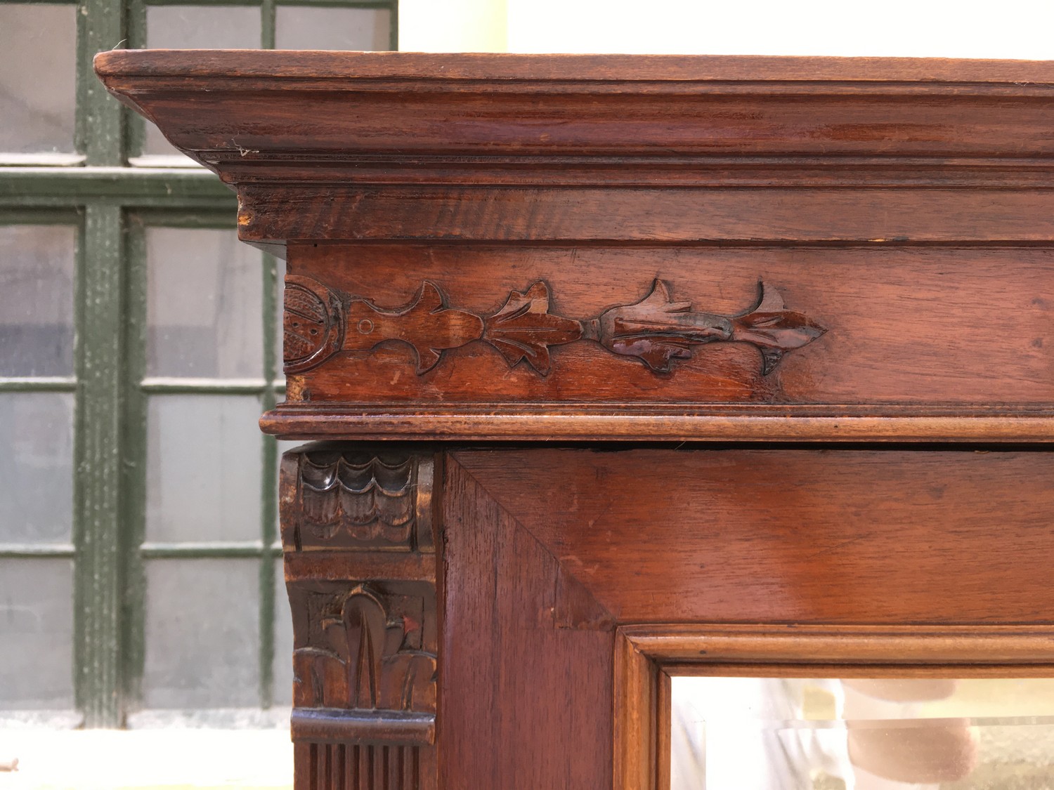 Kleiderschrank Spiegelschrank Schrank Kasten antik Jugendstil Garderobenschrank