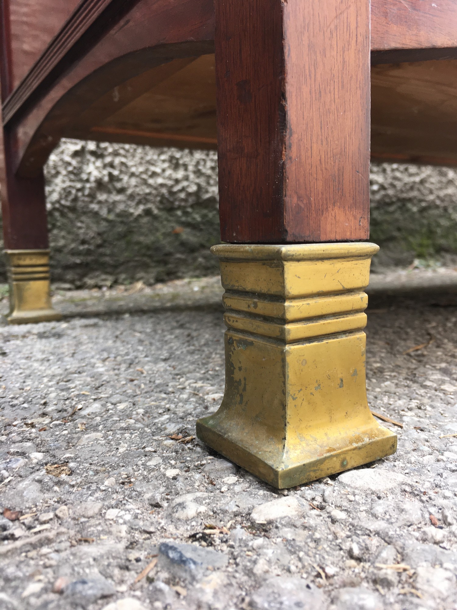 Vitrinenschrank antik Bücherschrank Vitrine Schrank Jugendstil Richard Ludwig Blumengirlanden