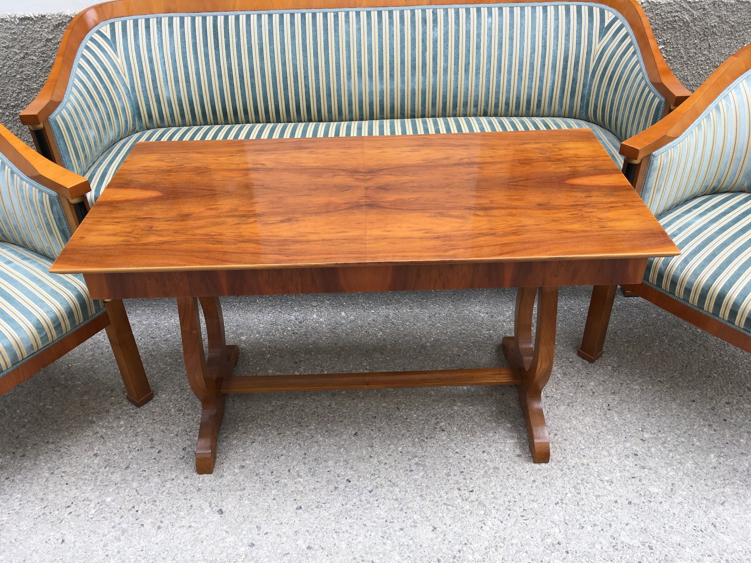 Sitzgarnitur Biedermeier Stil Sofa Tisch Sessel Sofagarnitur