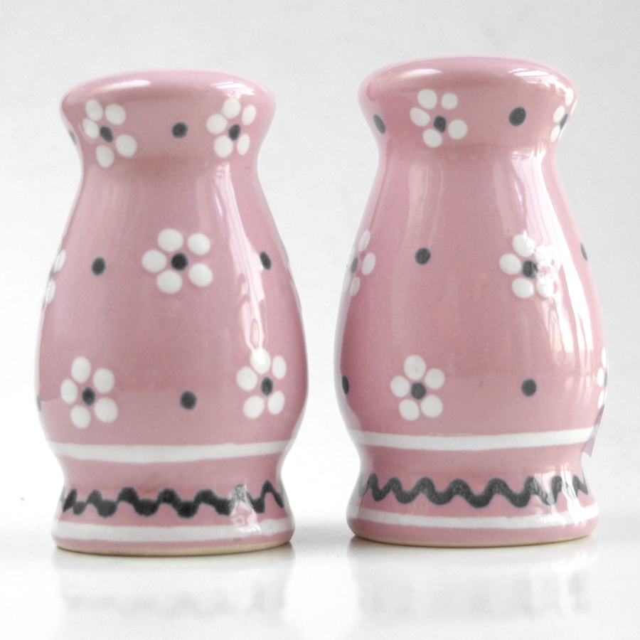Gmundner KERAMIK DirndlROSA Salzstreuer Menage pastell Landhausstil