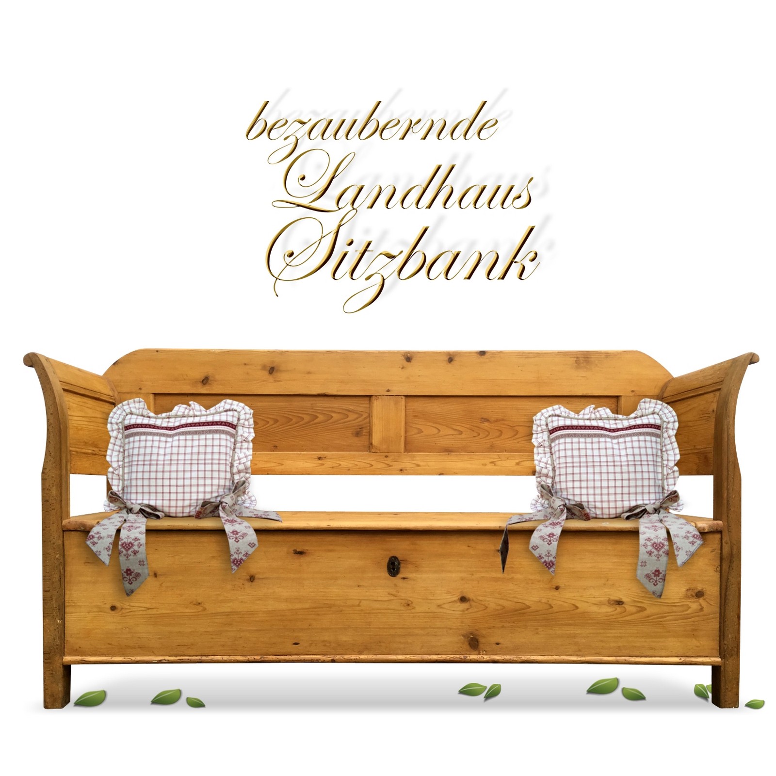 Küchenbank antik Truhenbank Sitzbank Landhausstil Bank Weichholz Truhenbank antik