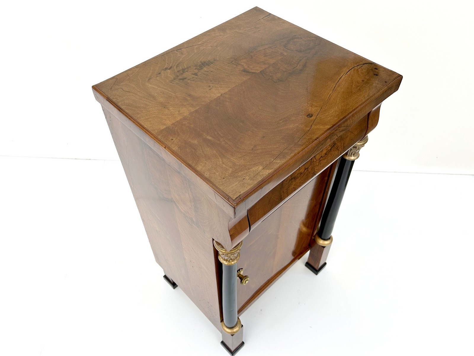 Antike Biedermeier Kommode Nachtschrank Nuss restauriert