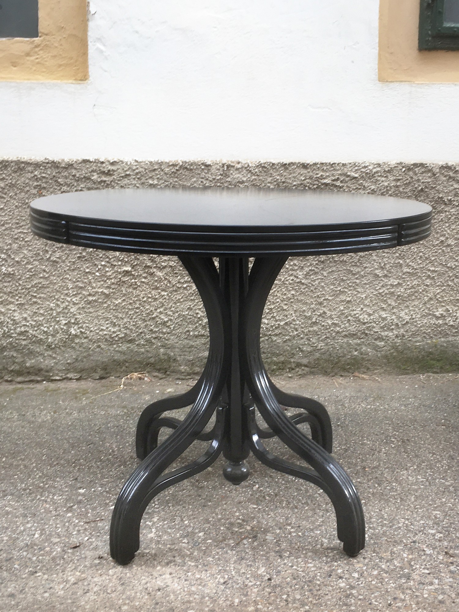 Tisch antik Jugendstil schwarz Bugholz Wien