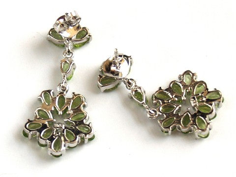 Ohrstecker Peridot 925 Silber