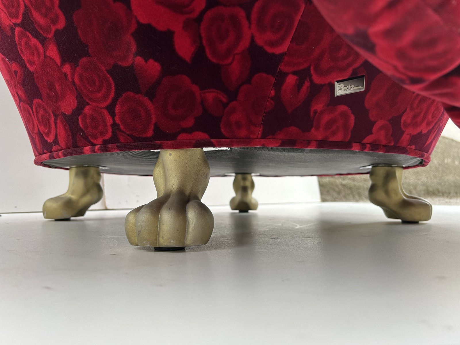 Original Bretz Rosy Sessel Stuhl Rosenstoff Tatzenbeine Couchsessel