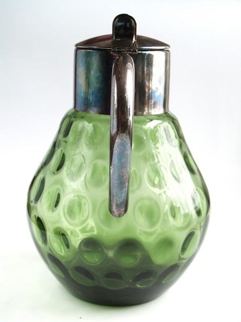 Karaffe Vintage Glas grün