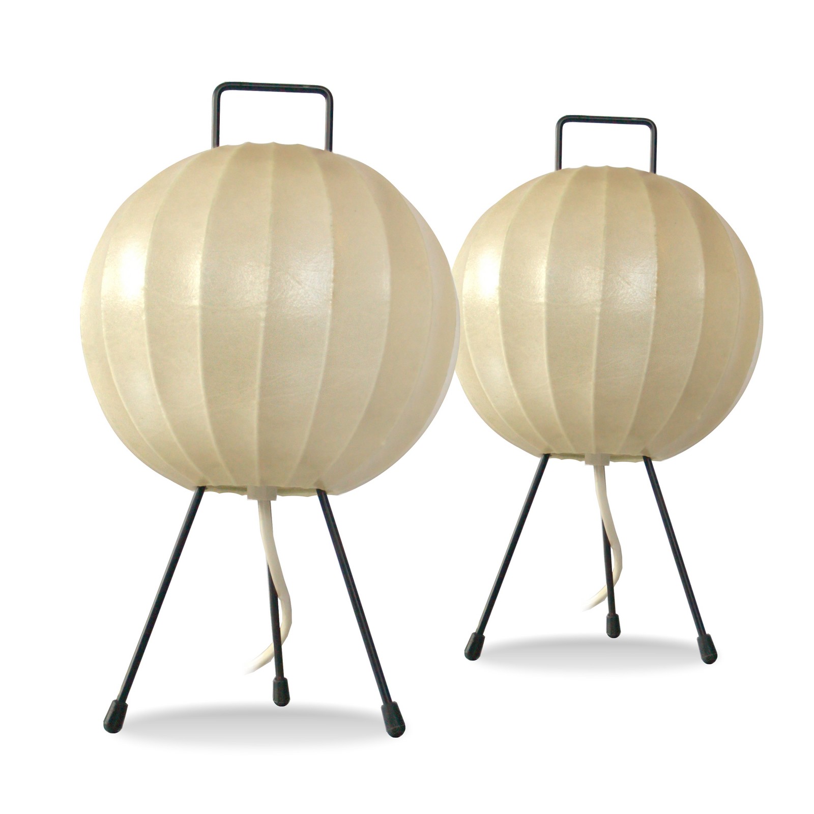 Cocoon Spaceage Tripod Vintage Tischlampen 2 Stück Tripod Cocoon Tischlampen Vintage