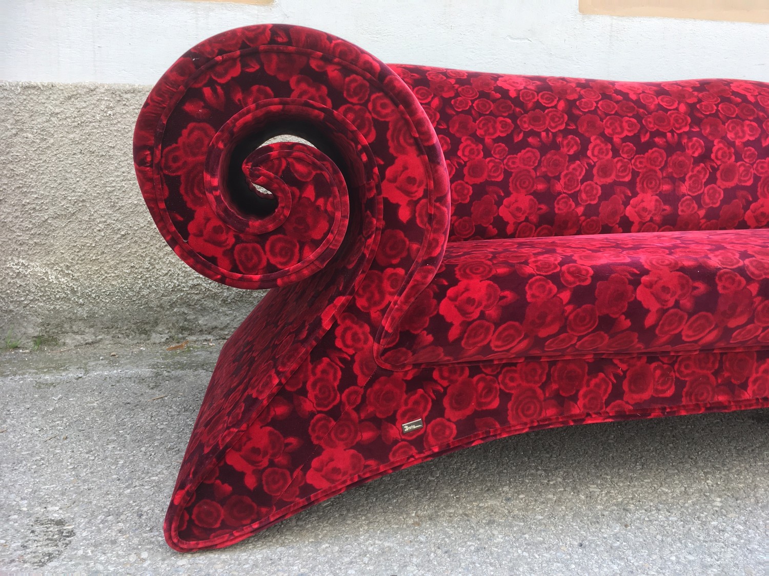 Bretz Sofa Rosenstoff Mammut achtsam gebraucht rot