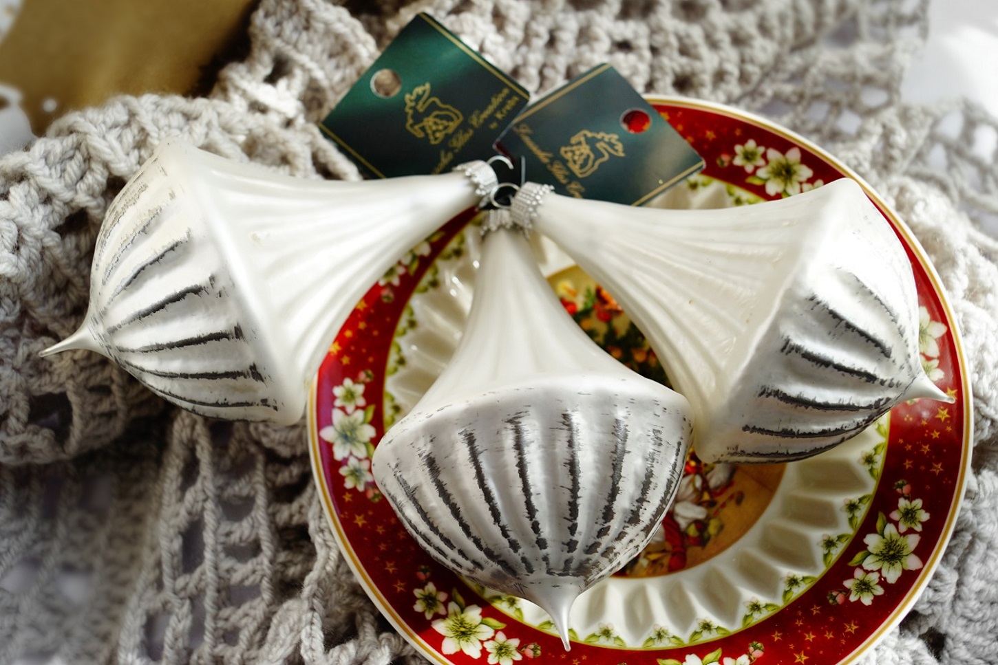 Christbaumkugel Glas mundgeblasen handgemacht lauscha Barock Ornament