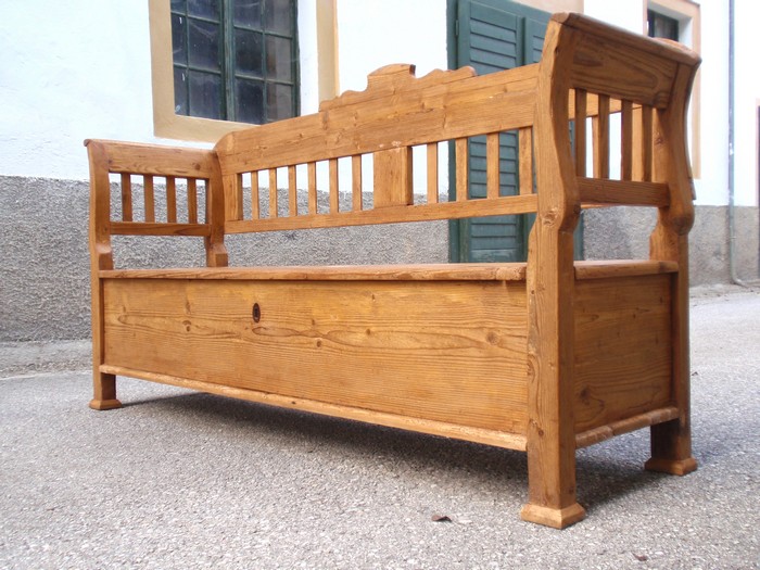 Truhenbank Weichholz