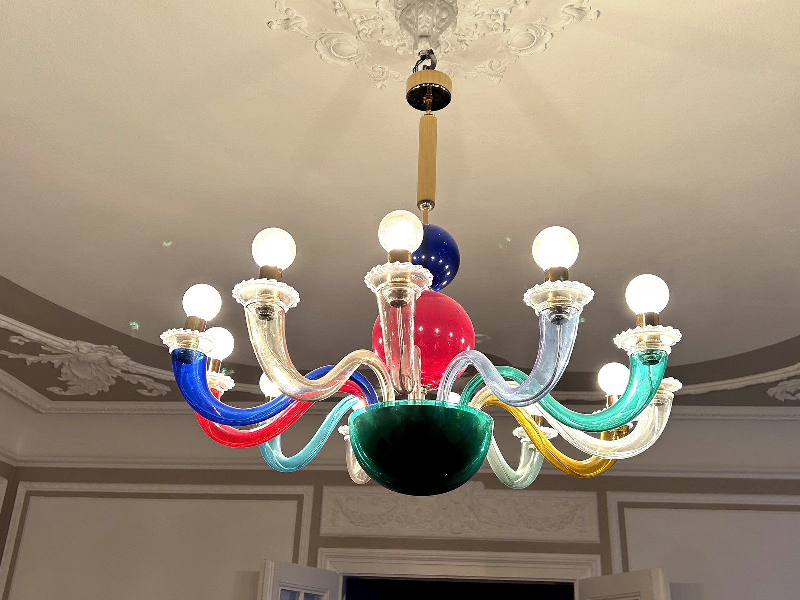 Gio Ponti Venini Kronleuchter 99.80 Multicolor 12-armig Gio Ponti Venini Kronleuchter 99.80 Multicolor 12-armig