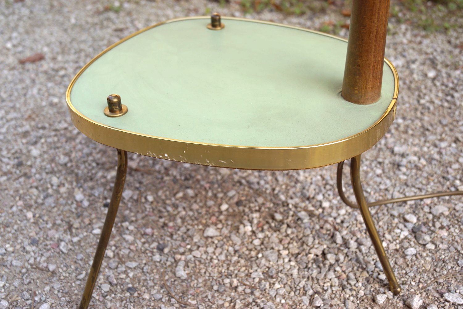 antike Nierentischlampe Leuchter Midcentury Lampe Rockabilly 50s 60s Design Stehlampe Original Vintage pastell