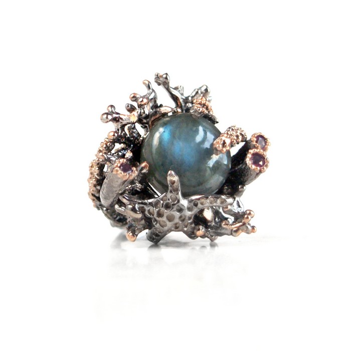 Ring Silber Labradorit