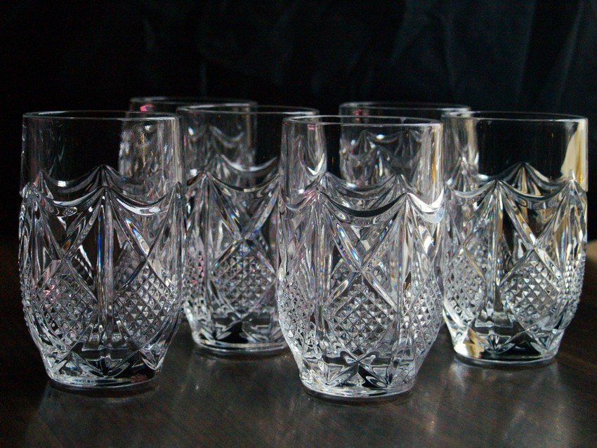 Bleikristall Wassergläser schwere Gläser Softdrink Kristallgläser