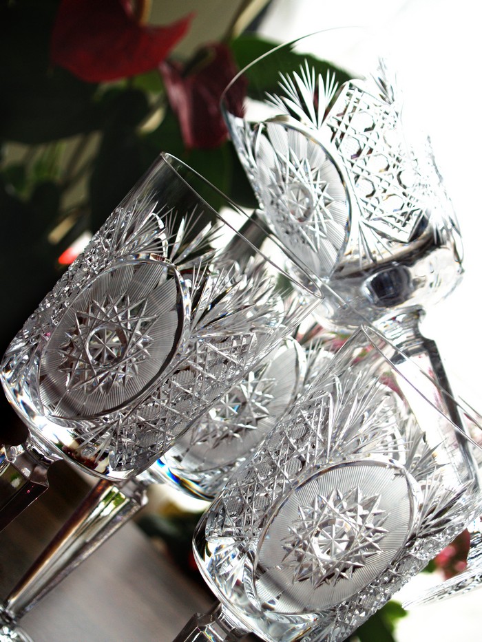 Bleikristall Rotweinglas