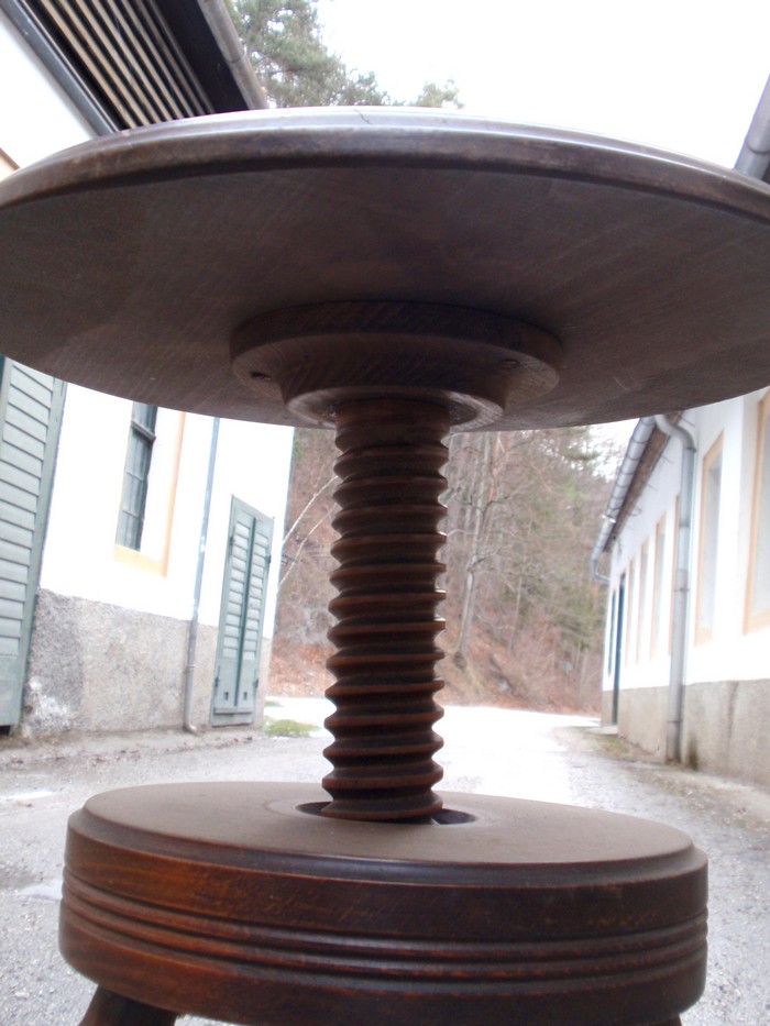 Klavierhocker hoehenverstellbar Vintage Möbel