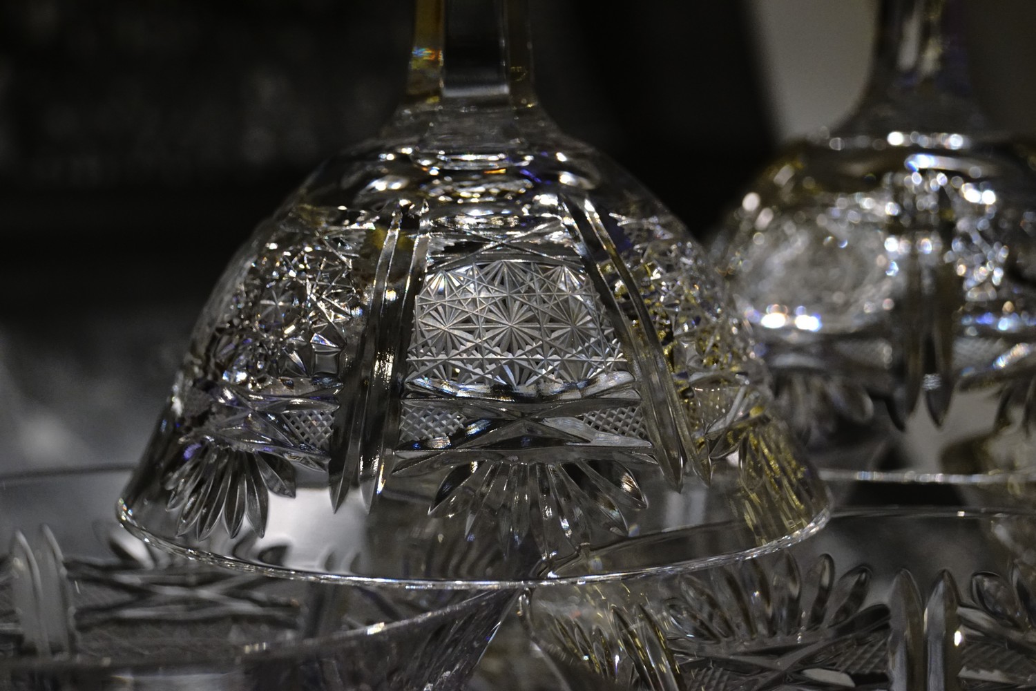 Bleikristall Gläser Vintage wie neu Apperitiv Champagnerschalen geschliffen