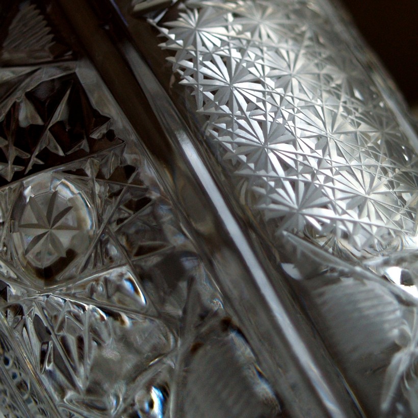 Bleikristall Wassergläser Flächenschliff