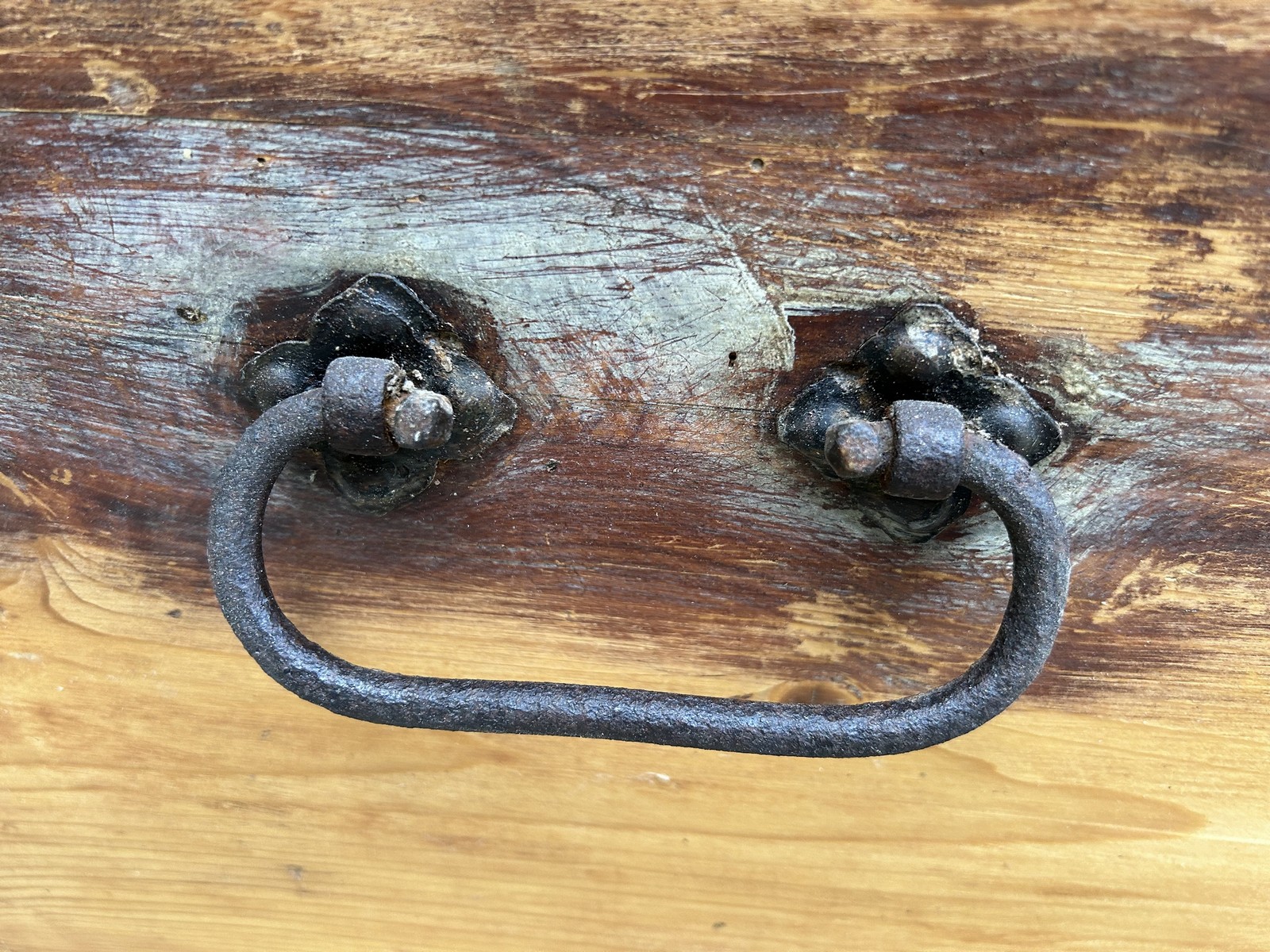 Truhe Weichholz antik Landhausstil Bauerntruhe ca. 1870 Antike Truhe Barock