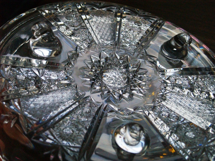 Bleikristall Schale Teller groß