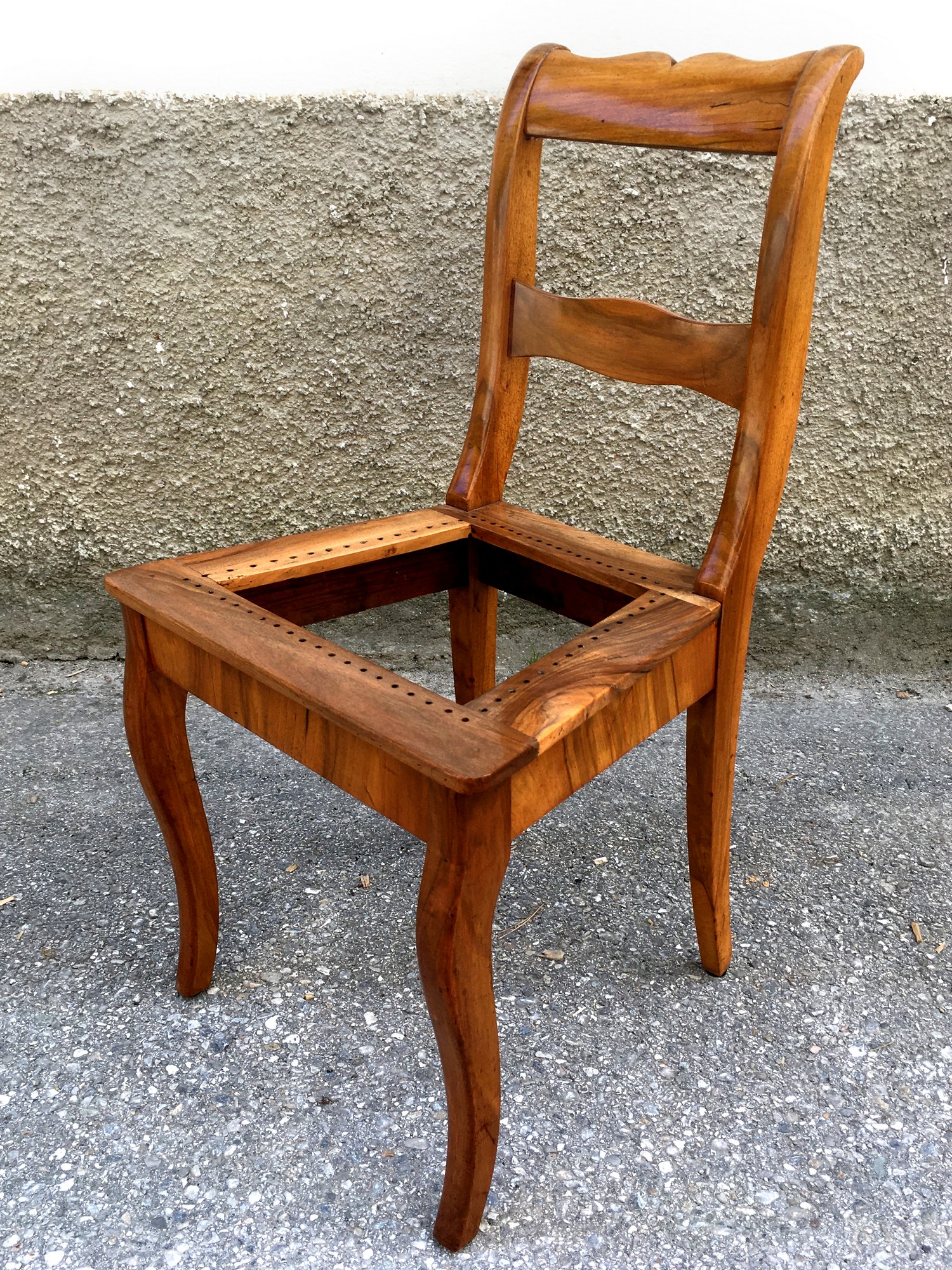 Biedermeier Stuhl Nuss 