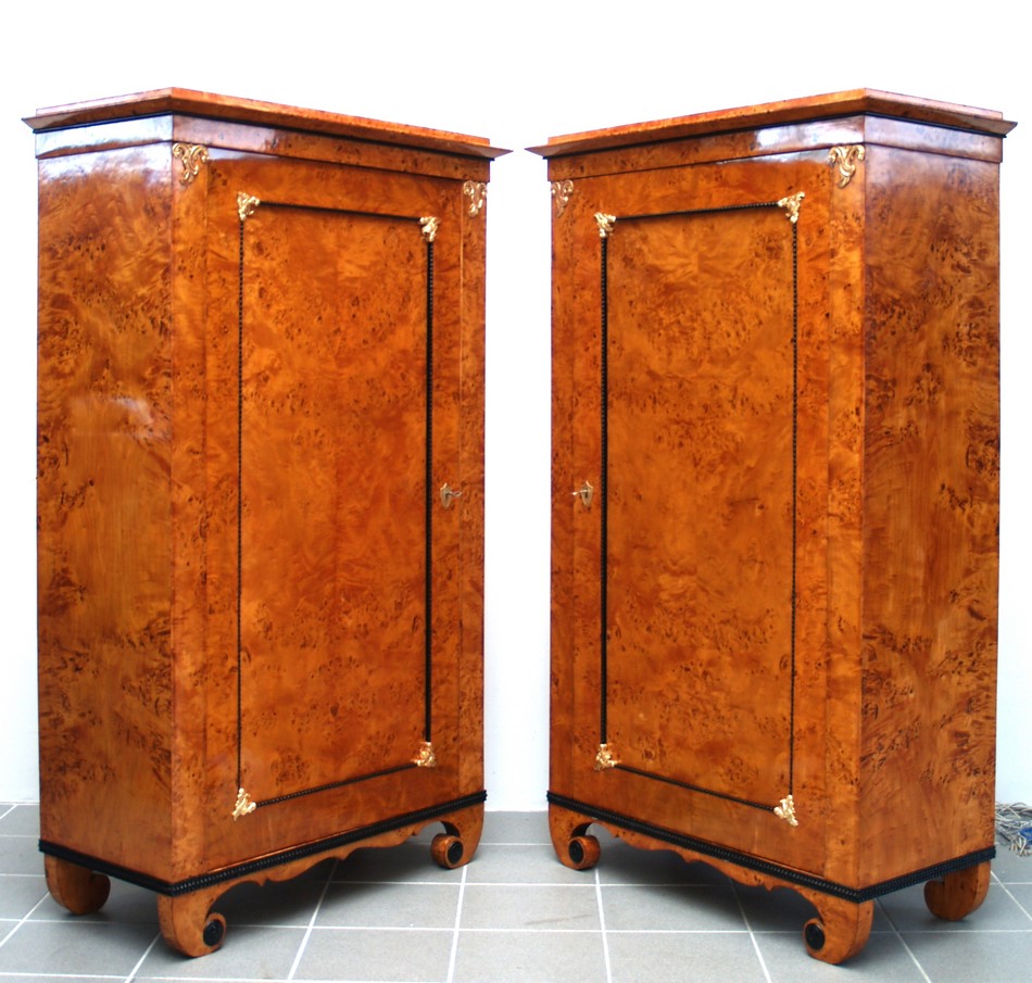 Biedermeier Schrank Birke