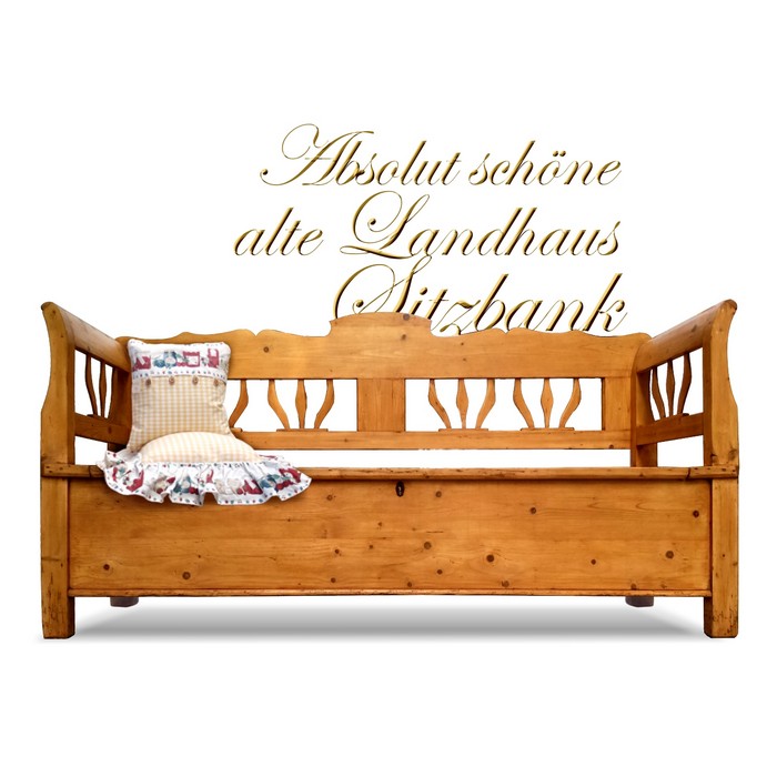 Küchenbank Sitztruhe antik Sitzbank Landhausstil Truhenbank Truhenbank Antik