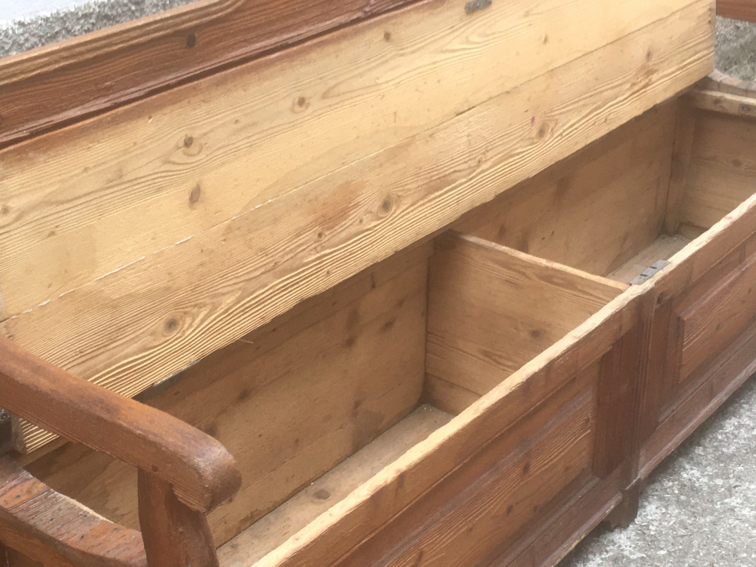 Küchensitzbank antik Truhenbank Truhensitzbank Landhausstil Küchenbank