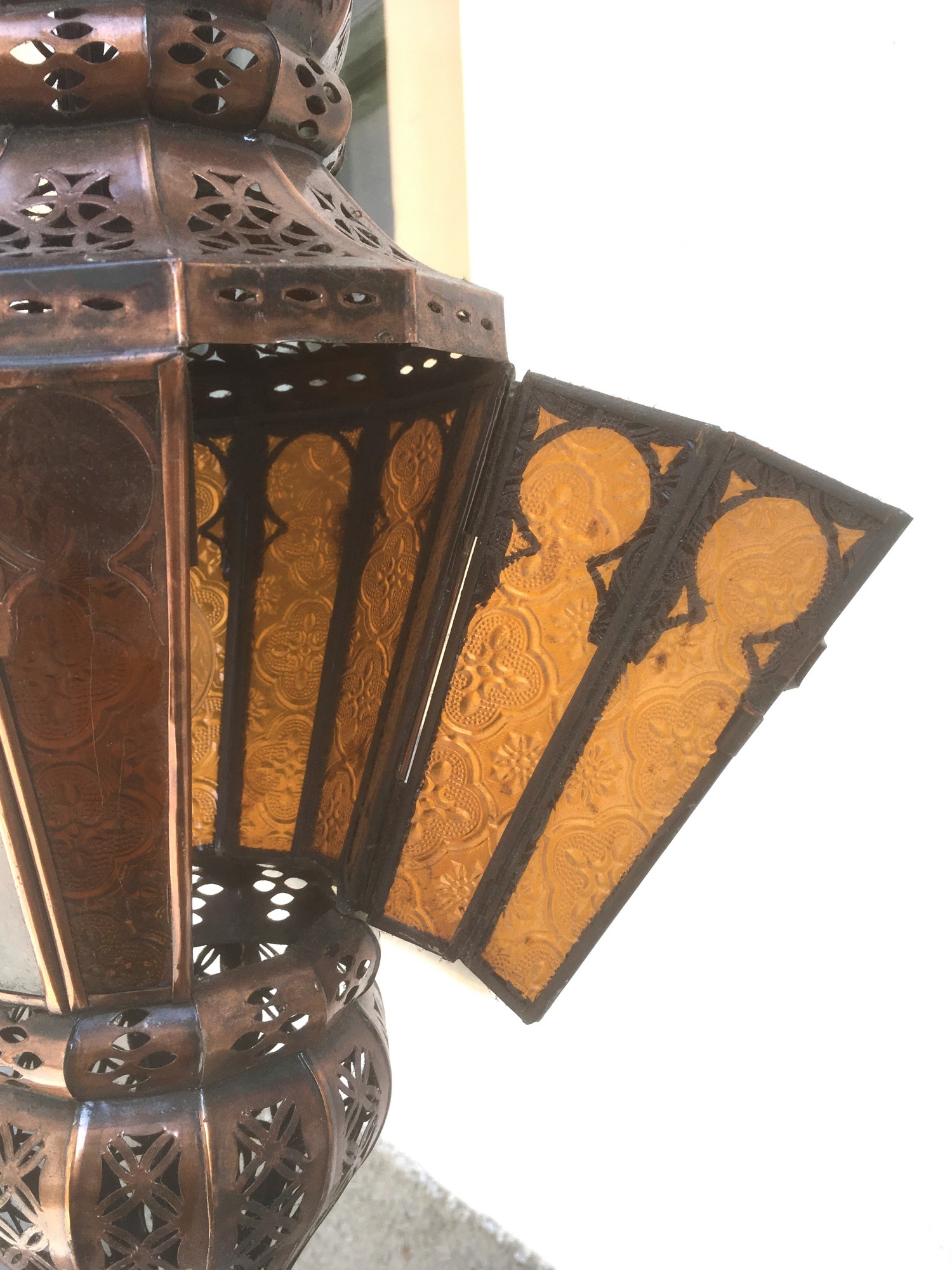 Leuchter Luster Orient Gläser Kupfer Laterne Tiffany Marokko