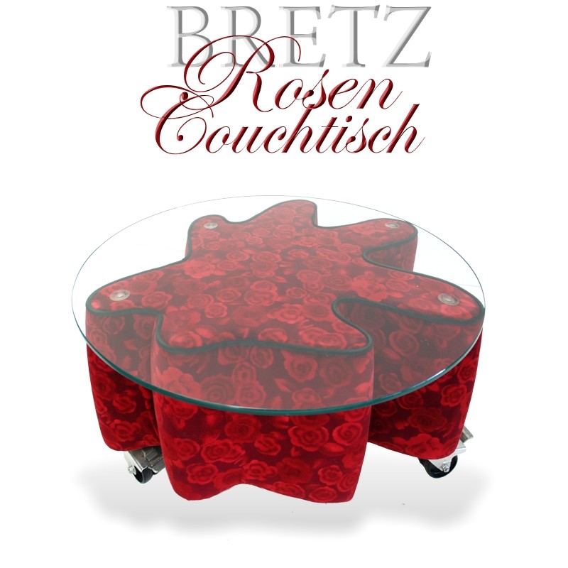 Bretz Couchtisch Tisch KLECKS Keith Haring Design Rosenstoff Bretz Couchtisch Rosenstoff Klecks