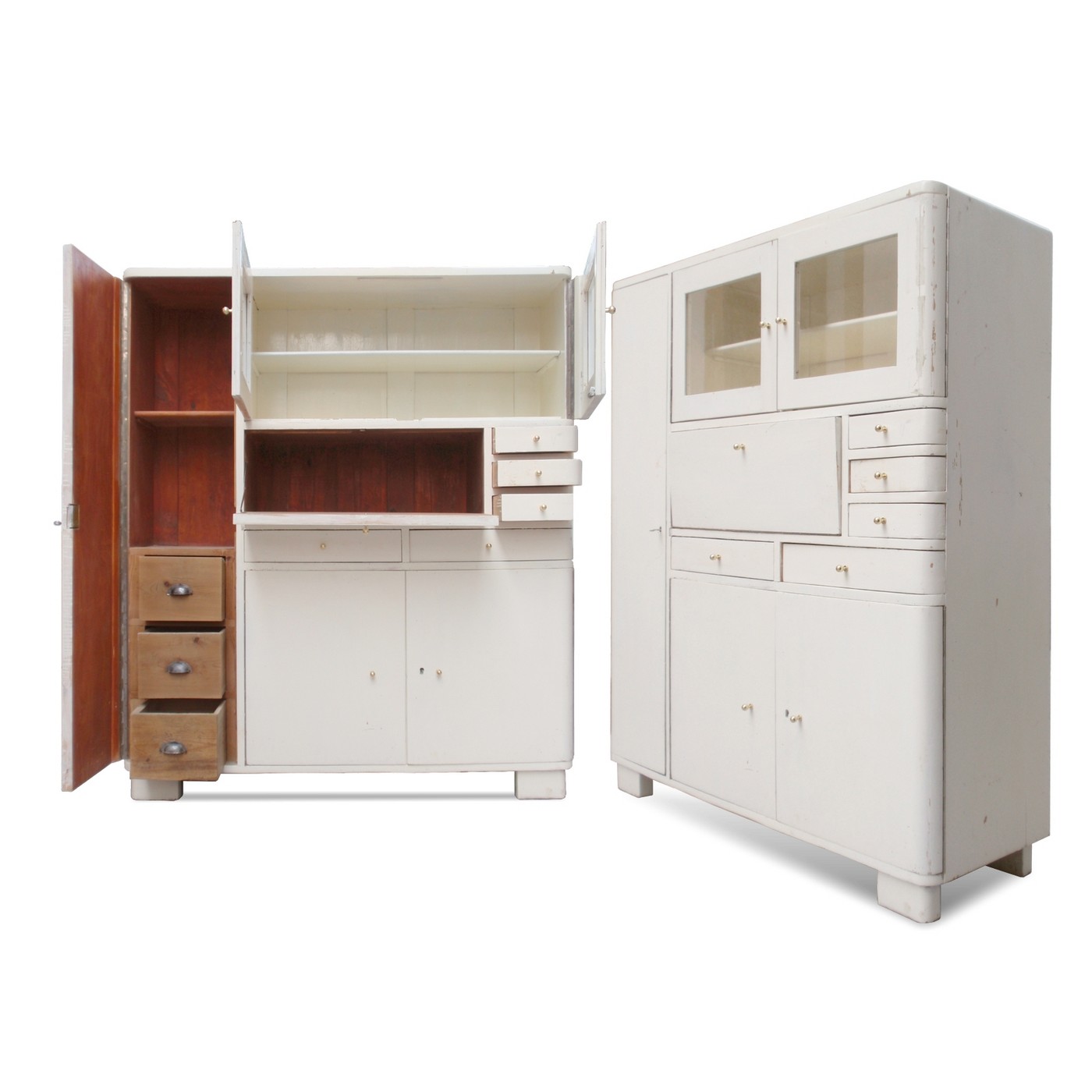 Vintage Küchenschrank Midcentury 40er 50er-Jahre Omas Küchenschrank creme