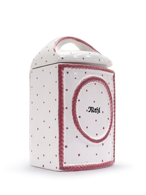 Gmundner Keramik Punkte Shabby Chic große Vorratsdose "rosa Tupferl" Vorratsdose Gmundner Keramik rosa Punkte